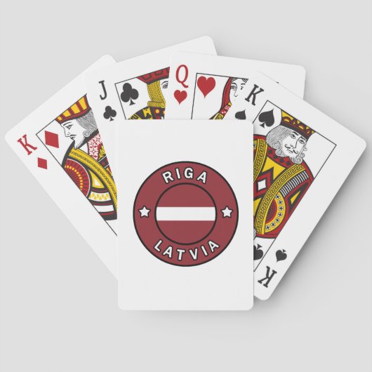 Jeu De Cartes Riga Lettonie (dos)