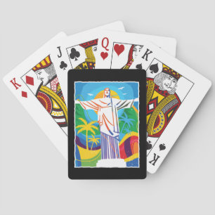 Jeu De Cartes Rio de Janeiro Cristo Redentor Brésil coloré