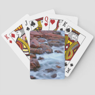 Jeu De Cartes Rivage rocheux avec de l'eau, Canada