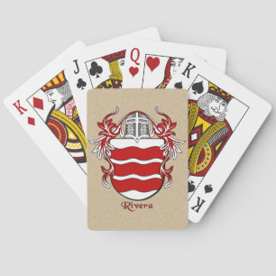 Jeu De Cartes Rivera Bouclier héraldique avec manteau