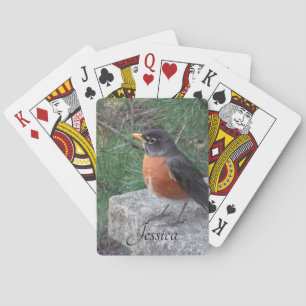 Jeu De Cartes Robin Photo Nom personnalisé 
