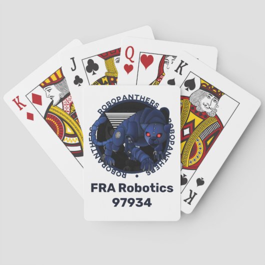 Jeu De Cartes RoboPanthers Jouer des cartes (dos)