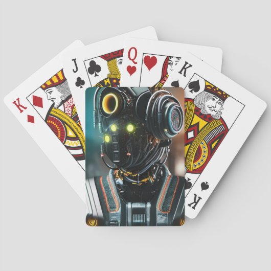 Jeu De Cartes Robot 3 Poker jouer aux cartes (dos)