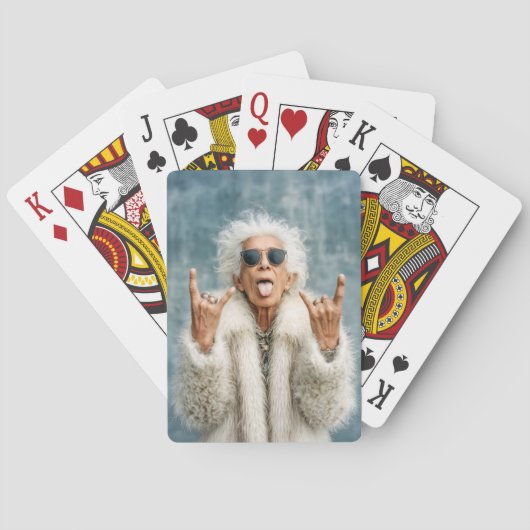 Jeu De Cartes Rocher sur dans le style (dos)