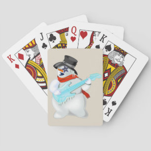 Jeu De Cartes Rock and Roll Snowman Jouer des cartes