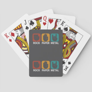 Jeu De Cartes Rock Paper Metal Humor, heavy metal