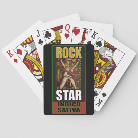 JEU DE CARTES ROCK STAR INDICA SATIVA (dos)