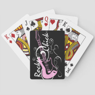 Jeu De Cartes Rocker Chick Guitar Jouer des cartes
