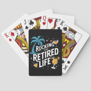 Jeu De Cartes Rocking La Vie Retraitée Été Drôle Retraite