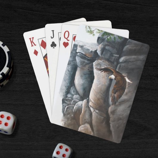 Jeu De Cartes Rocks de vol de Bald Eagle