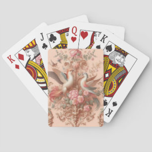 Jeu De Cartes Rococo rose Baroque Fleur Morris