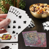 Jeu De Cartes Roi de Rose Aquarelle Originale (In Situ)