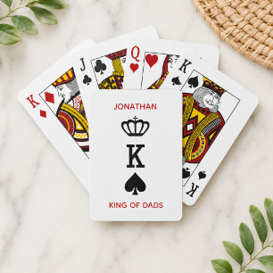 Jeu De Cartes Roi des papas Couronne As Fête des pères personnal