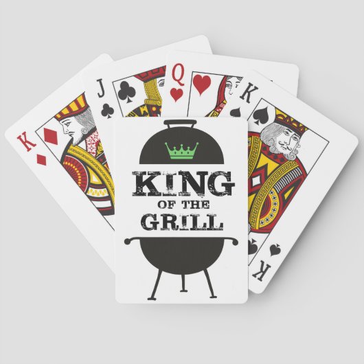Jeu De Cartes Roi Du Grill, Couronne Verte Noire (dos)