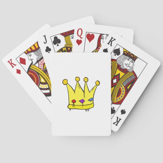 Jeu De Cartes Roi et Reine Couronne (dos)