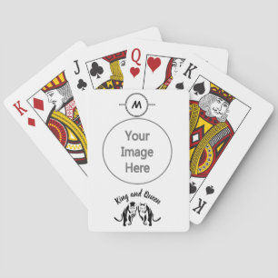Jeu De Cartes Rois noirs et reines Lion noir Lion et lionne