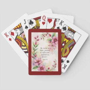 Jeu De Cartes Romains 12:12 Version personnalisée de la Bible