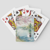 Jeu De Cartes Romantique Swans Lake Amour (dos)