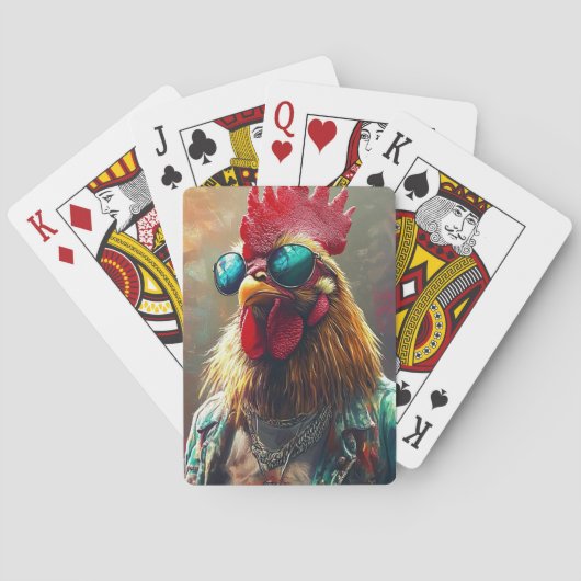 Jeu De Cartes Rooster Punk Streetwise (dos)