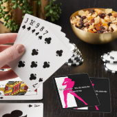 Jeu De Cartes Rose adulte danser fille silhouette (In Situ)