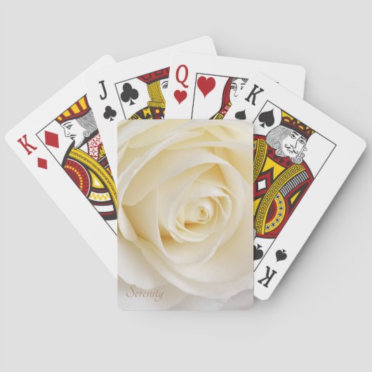 Jeu De Cartes Rose blanche (dos)