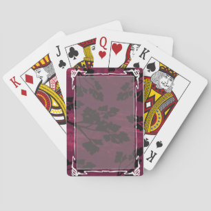 Jeu De Cartes rose de feuille de persil
