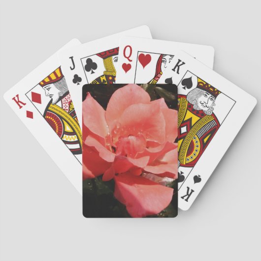 Jeu De Cartes rose de pêche et détritus (dos)