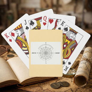 Jeu De Cartes Rose des vents de découverte de direction 