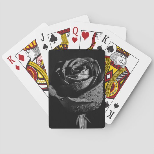 Jeu De Cartes Rose noir (dos)