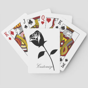 Jeu De Cartes Rose noir Valentine Flower Thunder_Cove