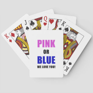 Jeu De Cartes Rose ou Bleu Nous Vous Aimons