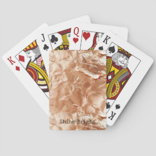 Jeu De Cartes Rose Peach Gold Glam