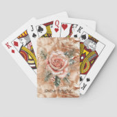 Jeu De Cartes Rose Peach Gold Glam Rose (dos)