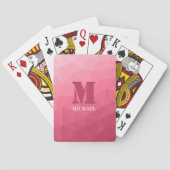 Jeu De Cartes Rose pink geometric mesh pattern Monogram (dos)