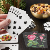 Jeu De Cartes Rose rose florale moderne (In Situ)