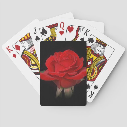 Jeu De Cartes Rose rouge (dos)