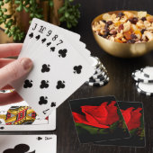 Jeu De Cartes Rose rouge - Passion noire (In Situ)