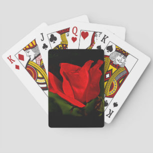 Jeu De Cartes Rose rouge - Passion noire