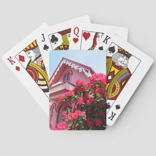 Jeu De Cartes Rose sur rose - Martha's Vineyard (dos)