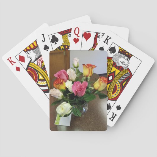 Jeu De Cartes Roses (dos)