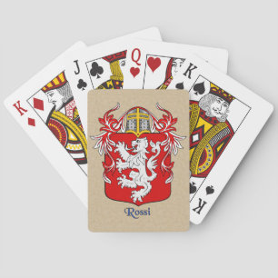 Jeu De Cartes Rossi Bouclier héraldique et manteau
