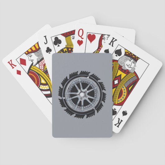 Jeu De Cartes Roue Chrome (dos)