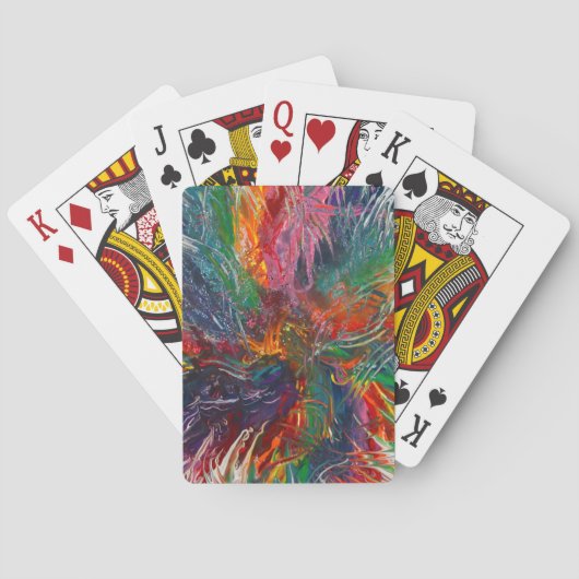 Jeu De Cartes Roue de spectre de couleurs (dos)