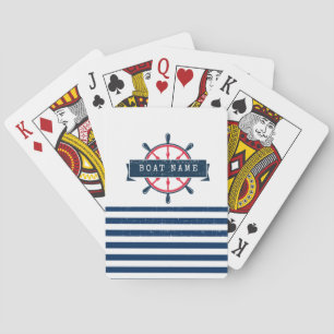 Jeu De Cartes Roue nautique, Bleu de la Marine