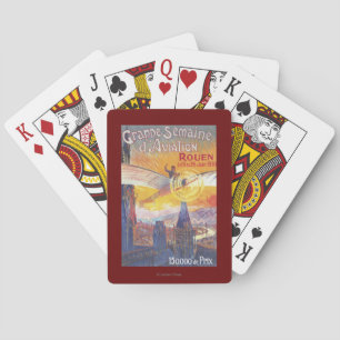 Jeu De Cartes Rouen, France - pilote et avion