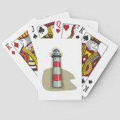 Jeu De Cartes Rouge Et Blanc Phare Jouer Cartes (dos)