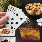 Jeu De Cartes Rouge et jaune Crayloa Jasper (In Situ)