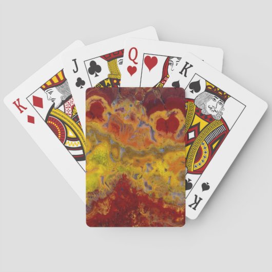 Jeu De Cartes Rouge et jaune Crayloa Jasper (dos)