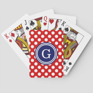Jeu De Cartes Rouge Navy Bleu Blanc Points 1IR