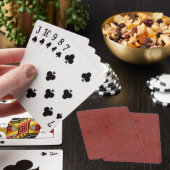 Jeu De Cartes Rouge Uni (In Situ)